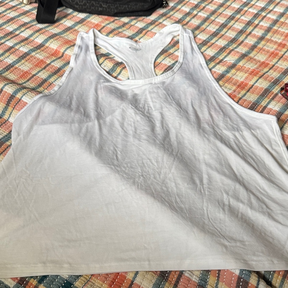 Athleta White Racerback Performance Tank - Picture 2 of 6